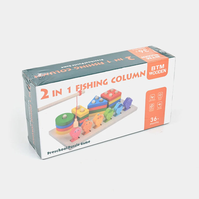 Wooden Shape Sorter Stacking Toy - Educational Magnetic Learning Toy