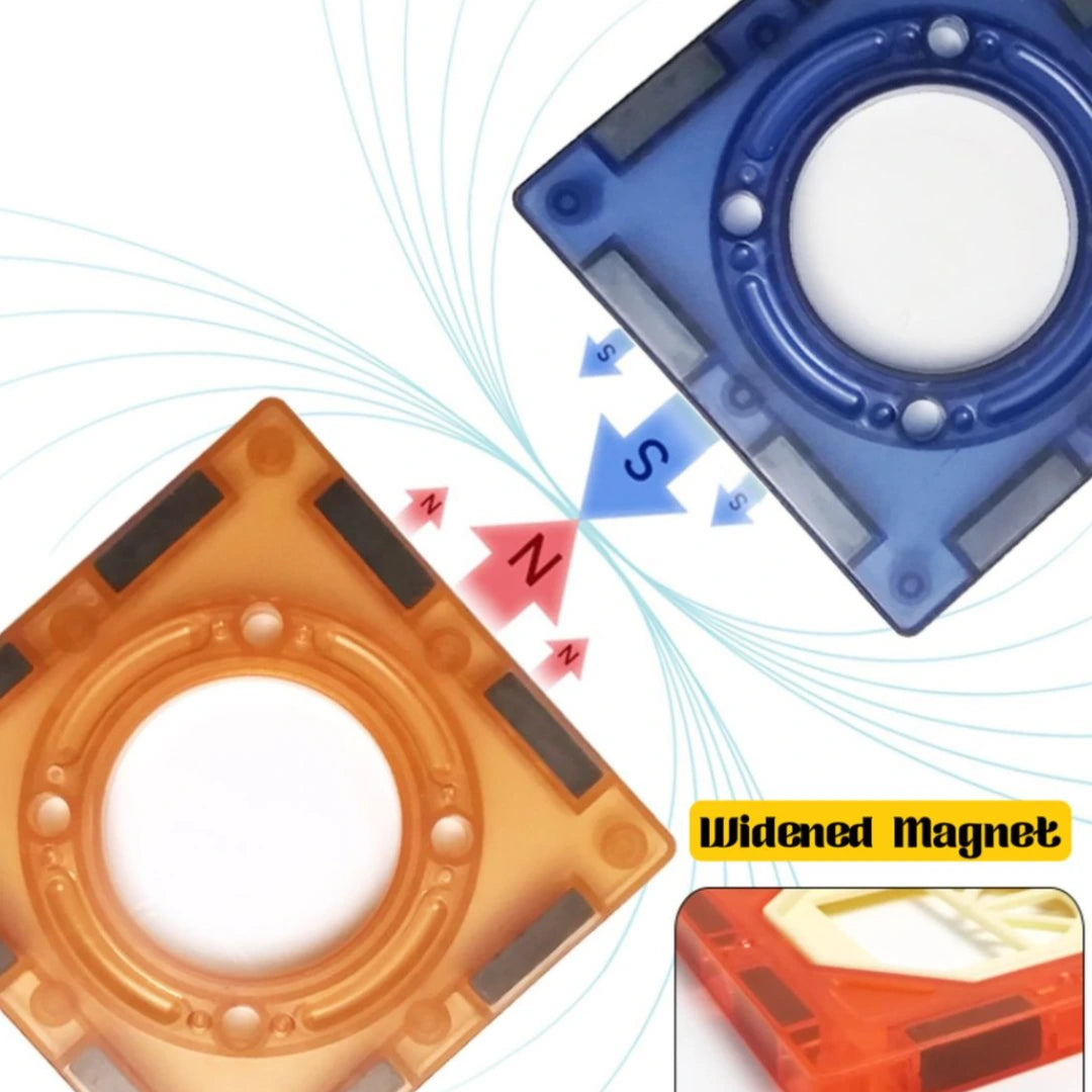 Colorful Magnetic Pipeline Building Blocks – 73 PCS DIY STEM Educational Toy Set