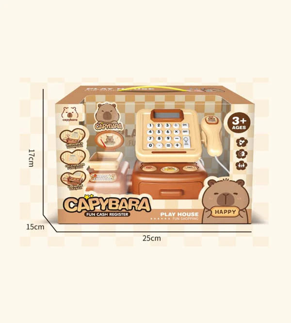 Kids Toy Cash Register with Scanner & Calculator – Pretend Play Grocery