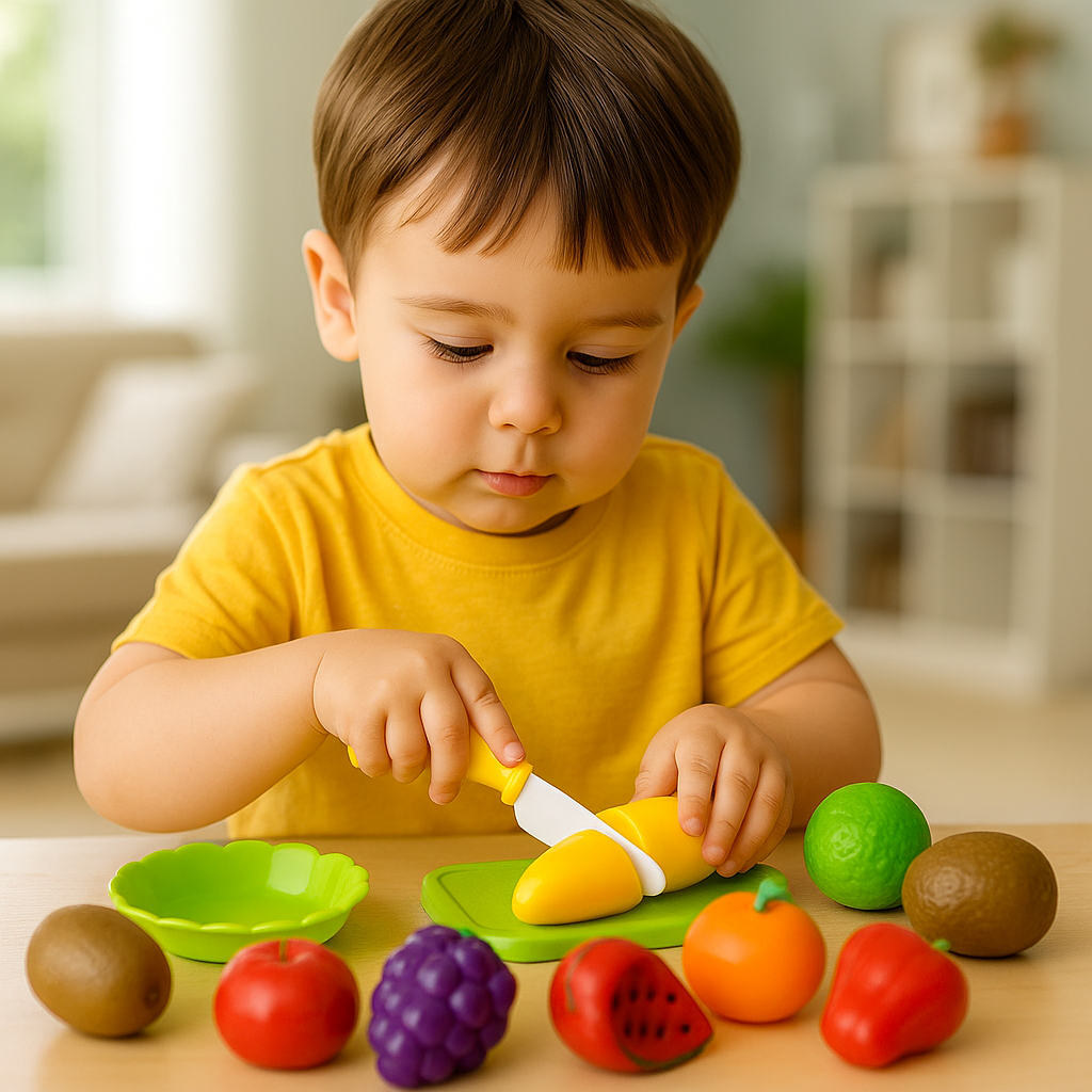 cutting fruit