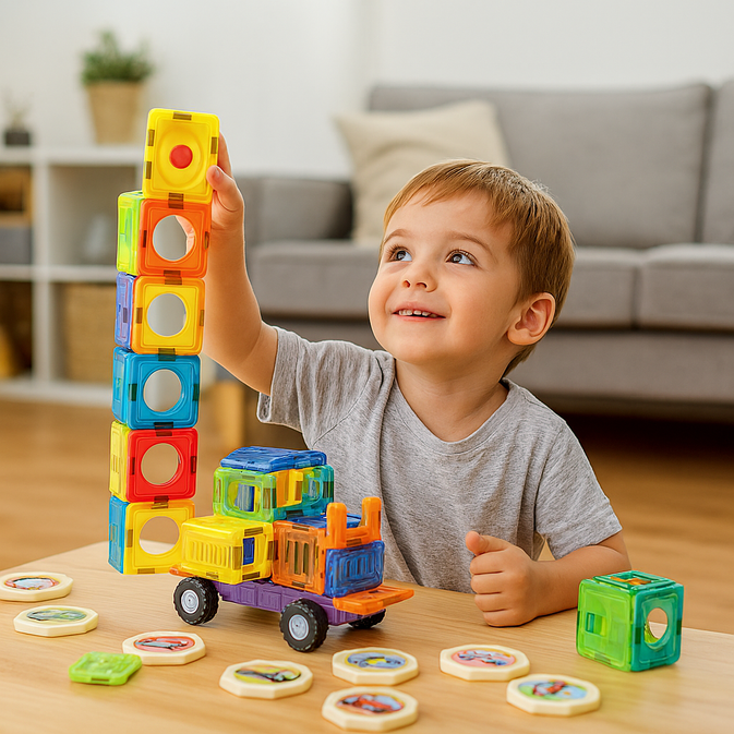 Magic Magnetic Blocks 41 Pcs Toy For Kids (Square Shape)