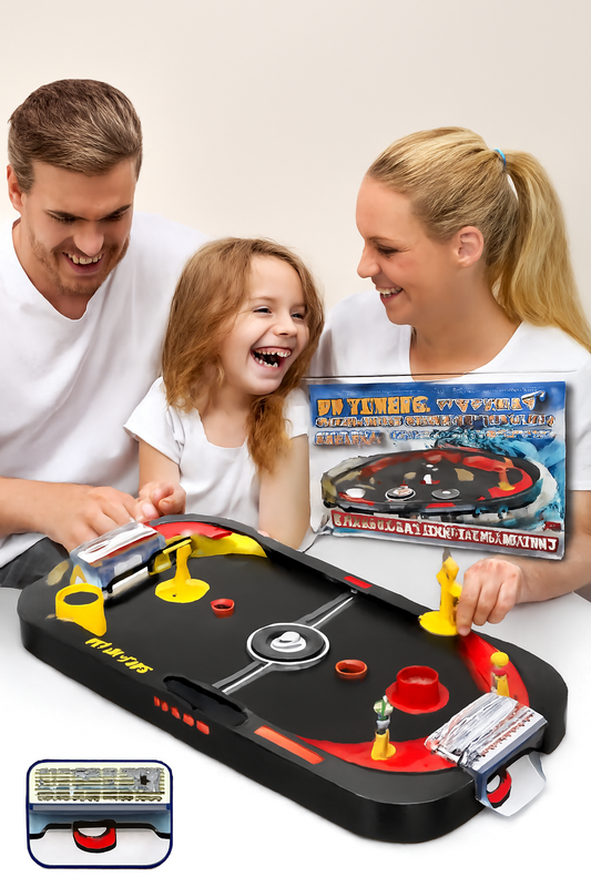 2-in-1 Tabletop Game Hockey & Soccer Action Set