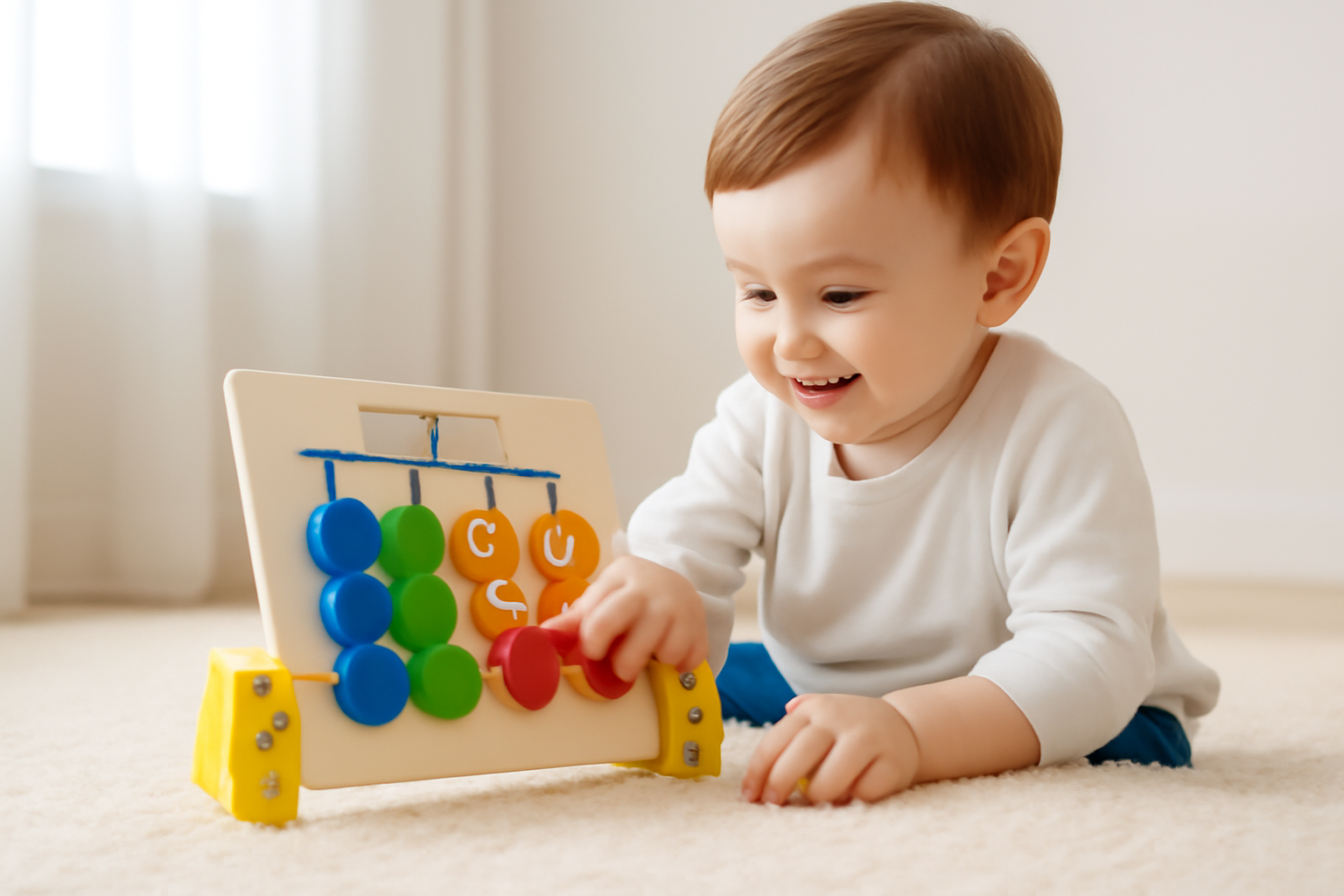 Four Color Animal & Fruit Game For Montesori Kids