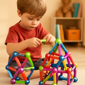 36-Piece Magnetic Construction Set – Colorful Rods & Balls Building Toy for Kids