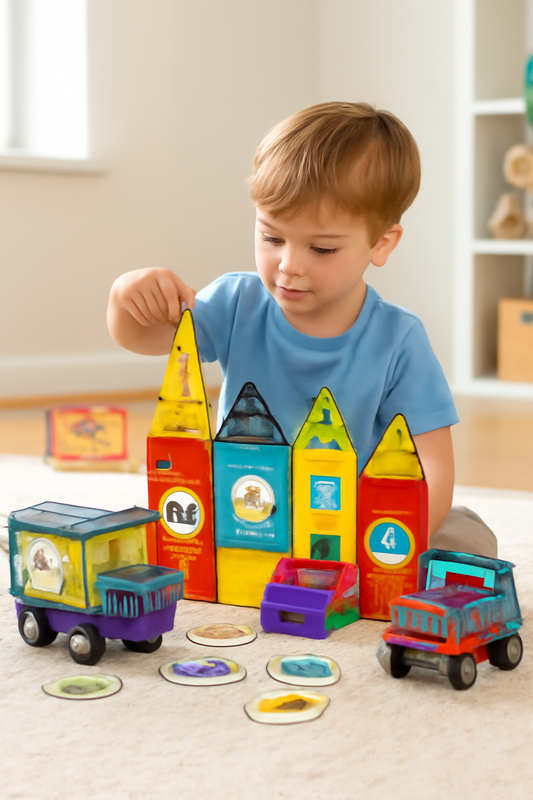 Magic Magnetic Blocks 71Pcs Toy For Kids (Square Shape)