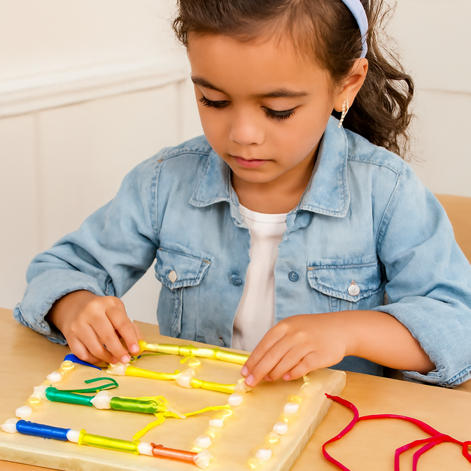 Smart Shapes Geo Board – Calm Play, Sharp Minds – Montessori Peg Toy