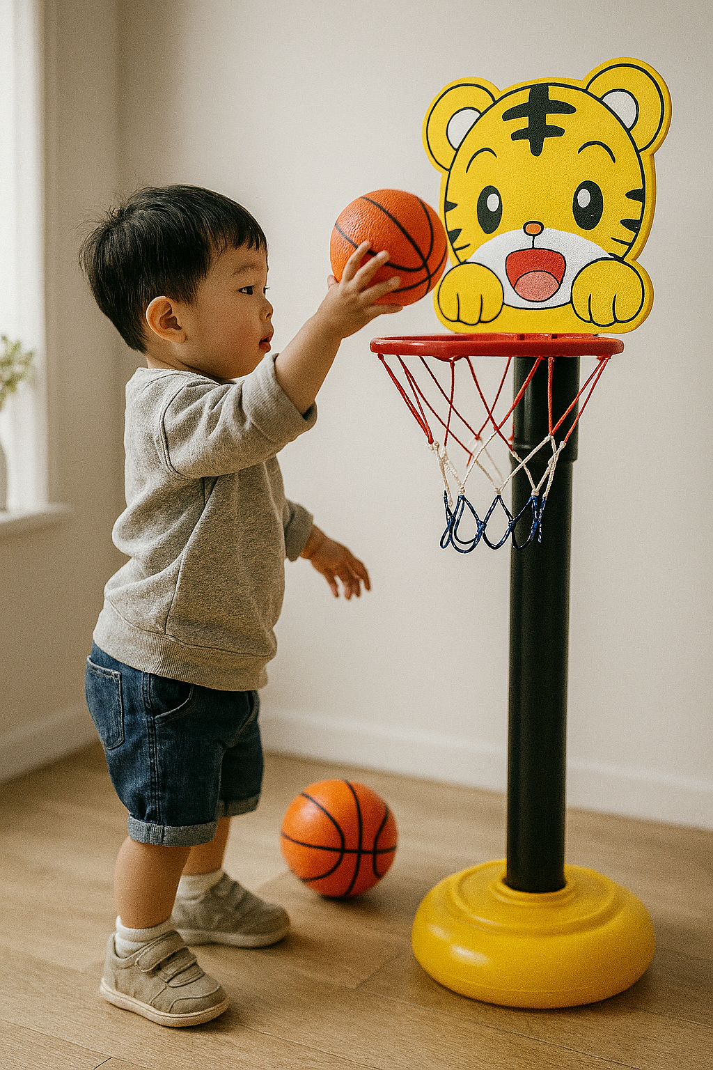 Tiger Face Basket Ball Plastic Pack
