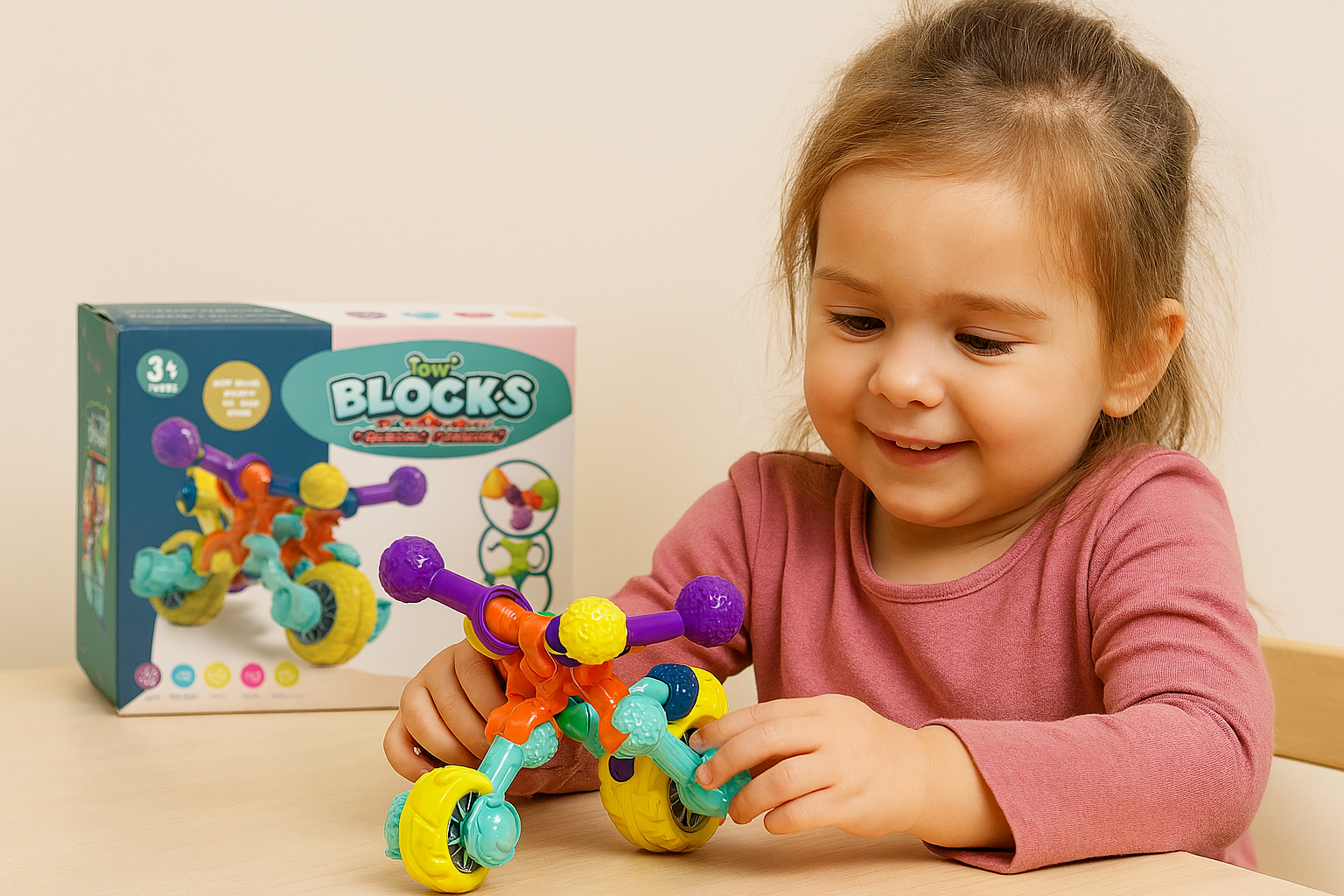 DIY Building Blocks Set for Kids – 21 Pcs Hands-On Construction Toy