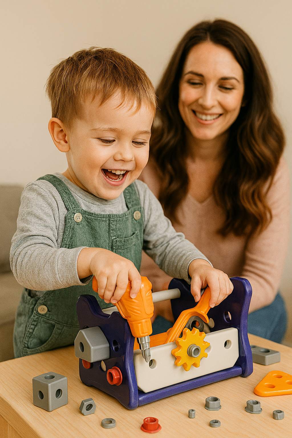 Multi Function DIY Tool Table Little Engineer Pretend Play Kit