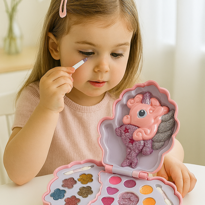 Cute Beauty Kids Makeup Set Unicorn Shaped Kit