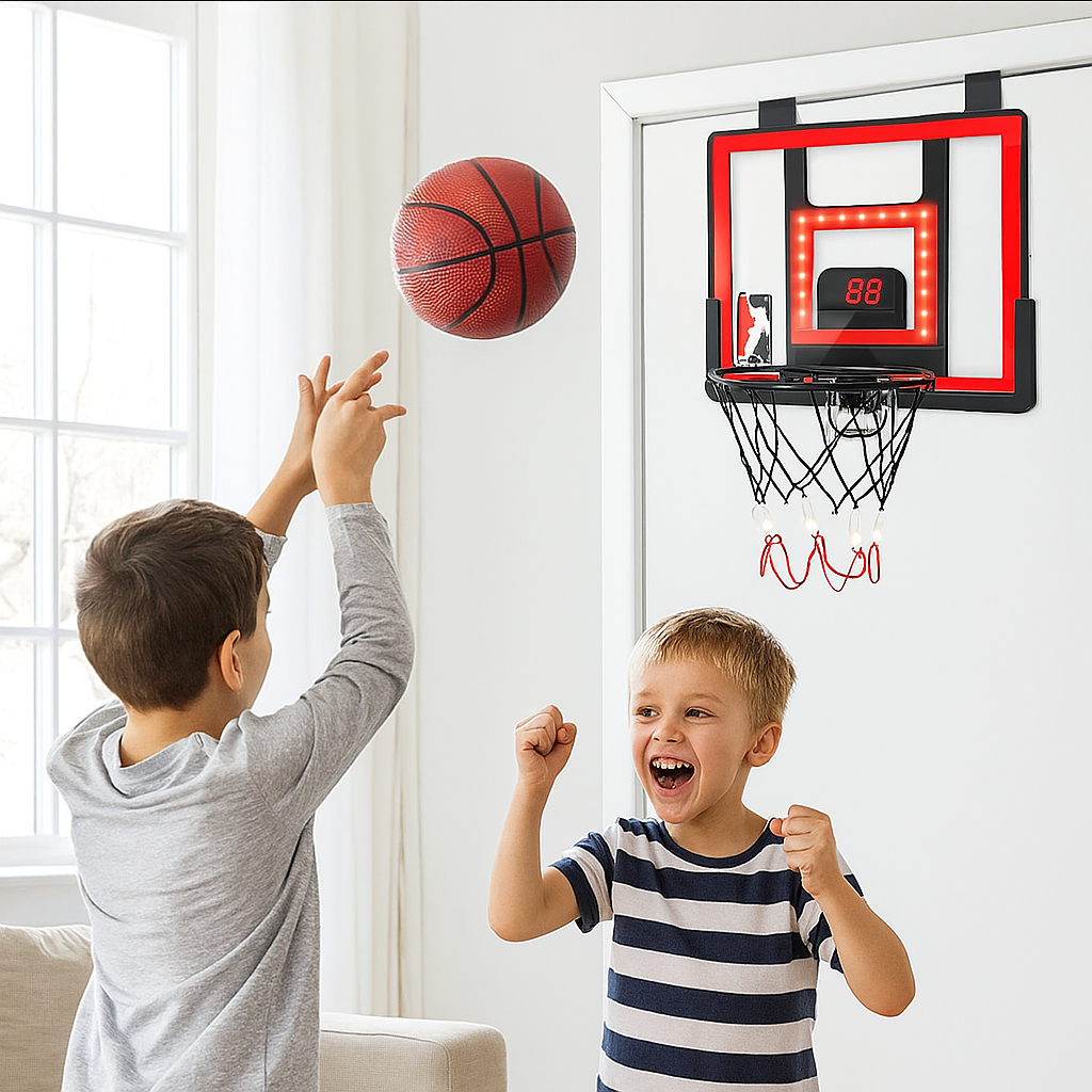 Electronic Basketball Board Indoor Sports Hoop with Scoreboard
