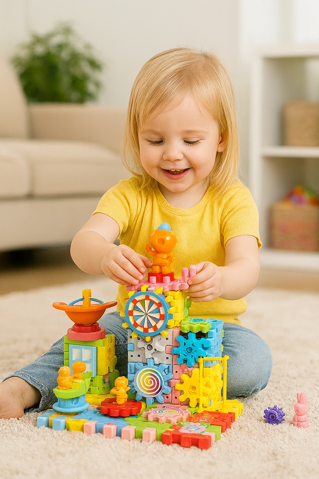 Magical Gear Blocks 83 Pcs STEM Set (Magic Plate Electric)