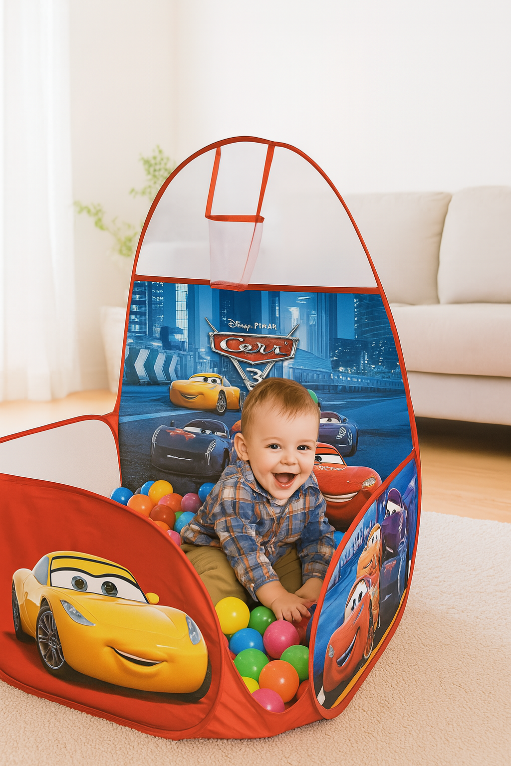Disney Pixar Cars 3 Play Tent Set  – Indoor & Outdoor Fun for Kids