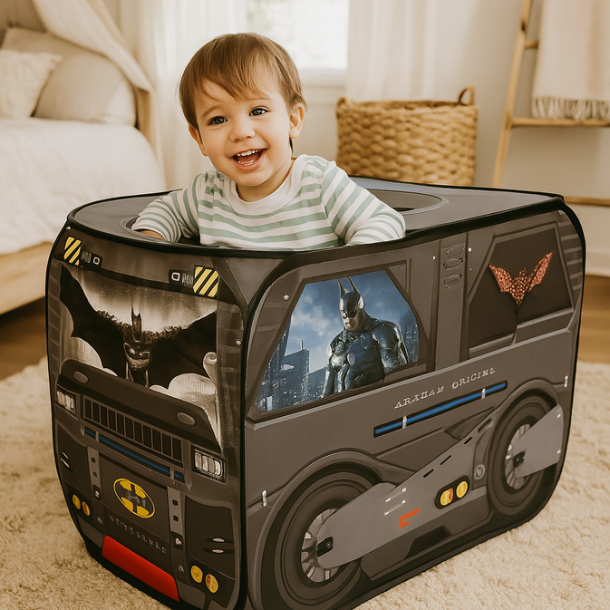 Rectangular shape Batman Foldable Play Tent for Kids – Pop-Up Batmobile Tent