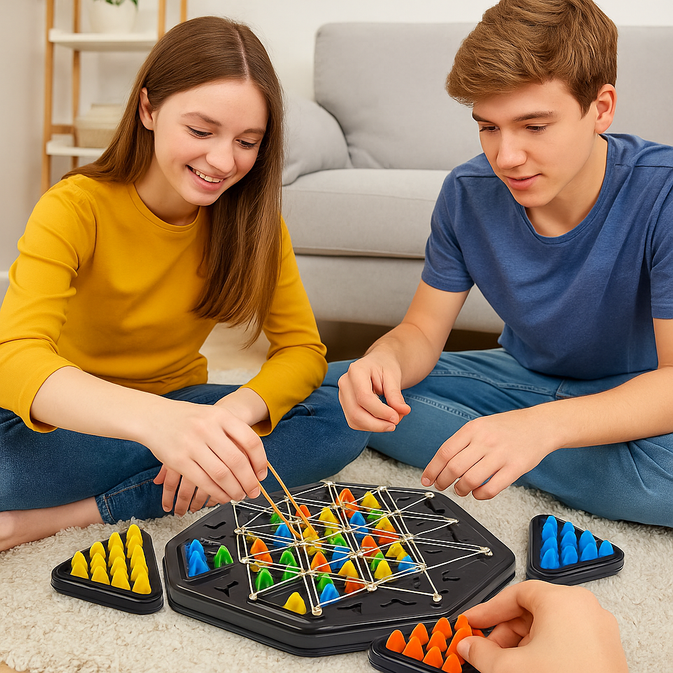 🧩 Tension Loop Puzzle Board – Brain-Boosting Family Game