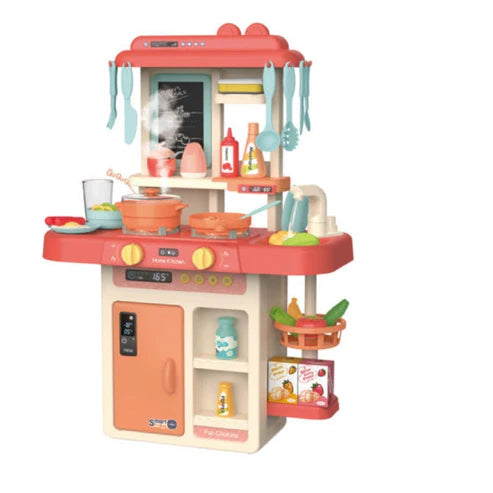 Steam & Spray Kitchen Set – Lights, Sound & 42 Pieces Pretend Play