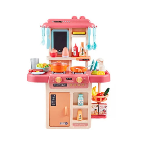 Steam & Spray Kitchen Set – Lights, Sound & 42 Pieces Pretend Play