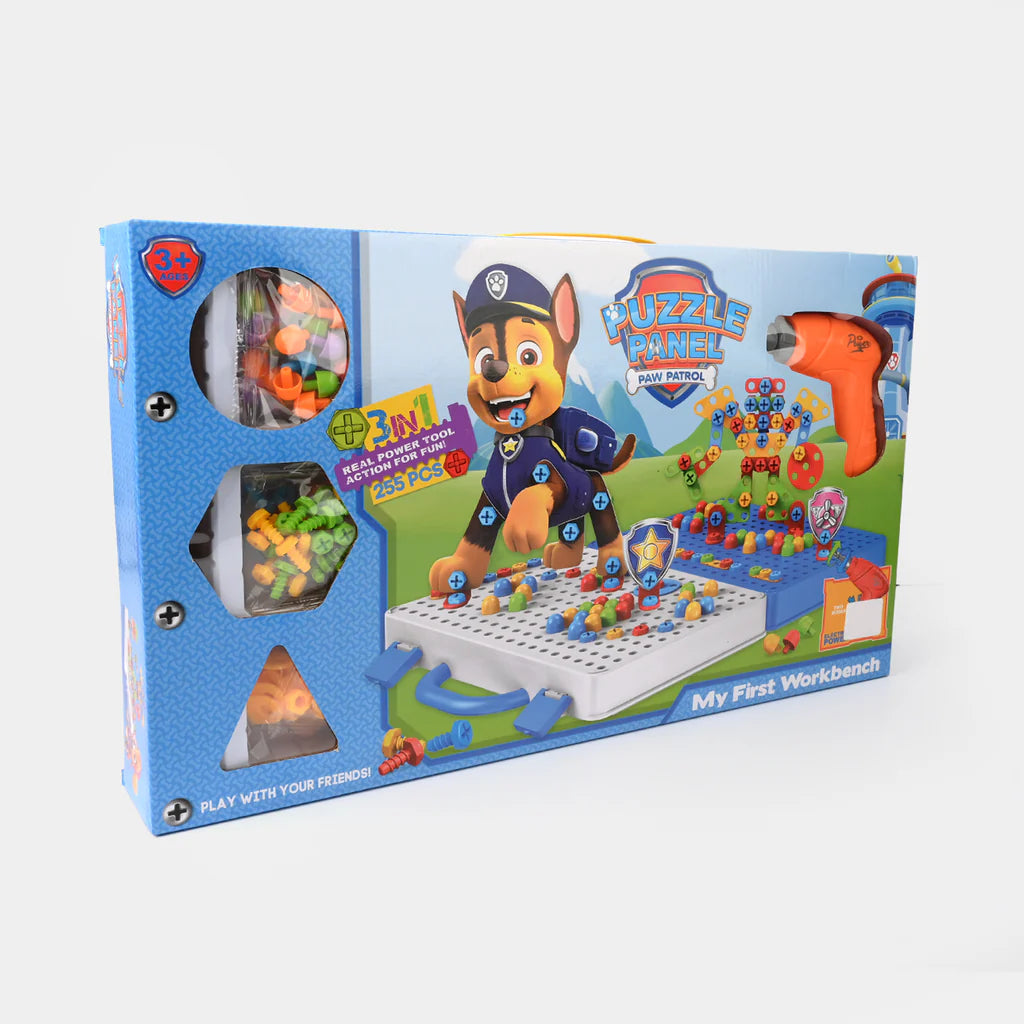 Drill Magic Plate-Creative Construction Board with Drill – Paw Toy Puzzle Set