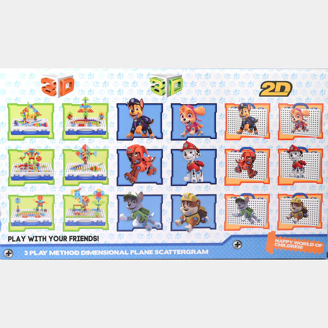 Drill Magic Plate-Creative Construction Board with Drill – Paw Toy Puzzle Set