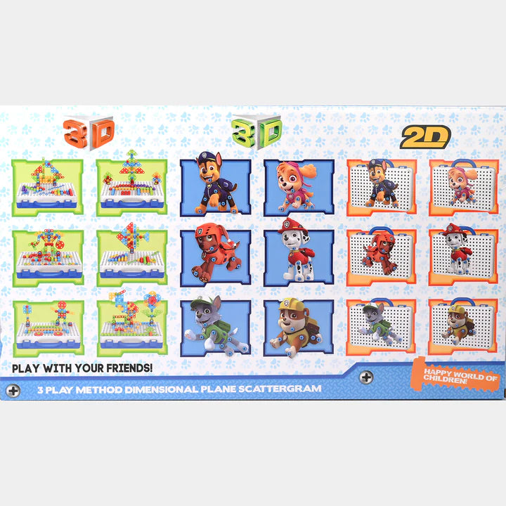 Drill Magic Plate-Creative Construction Board with Drill – Paw Toy Puzzle Set