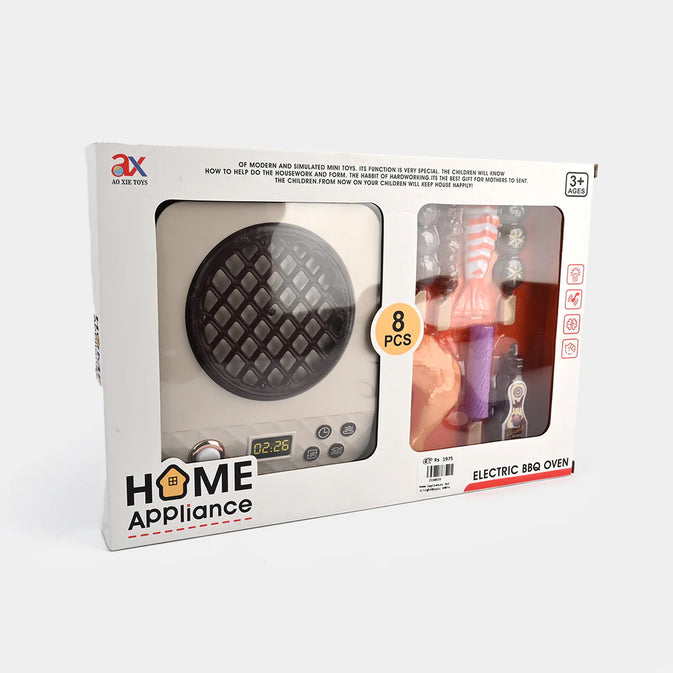 Kids Electric BBQ Grill Playset – Realistic Pretend Cooking Toy