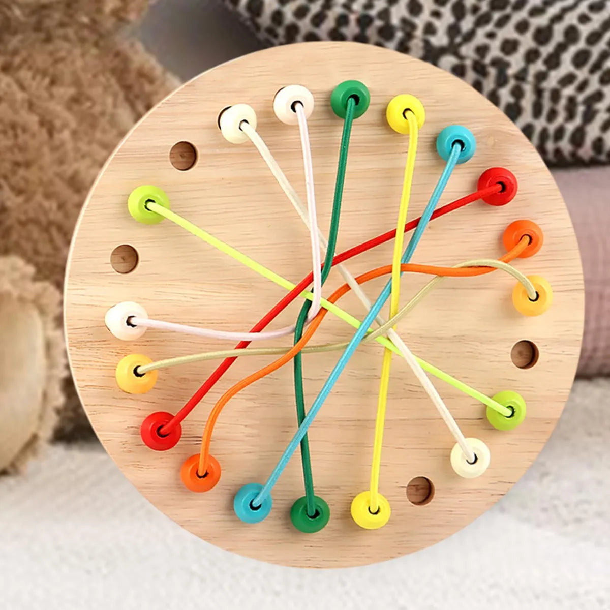 Colorful Wooden Tangle Tower Game – Enhances Logic & Spatial Thinking