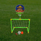 2-in-1 Kids Basketball & Soccer Goal 22pcs Set Plastic – with Ball, Pump & Net