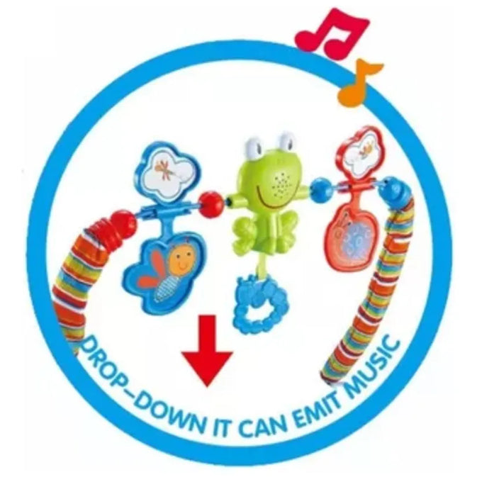 Colorful Baby Bouncer Chair with Toys and Vibrating Function – Adjustable & Comfortable