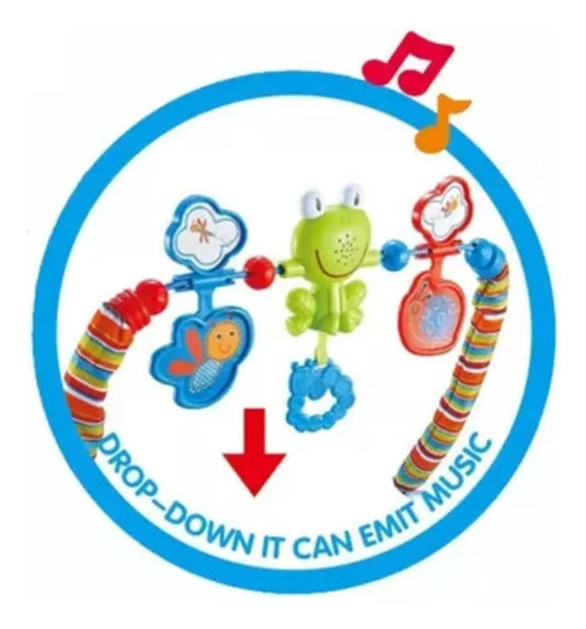 Colorful Baby Bouncer Chair with Toys and Vibrating Function – Adjustable & Comfortable