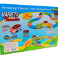 Tracks Flexible Racing Track Set with LED Light-Up Car 168 pcs – (Ages 3+)