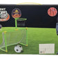 2-in-1 Kids Basketball & Soccer Goal 22pcs Set Plastic – with Ball, Pump & Net