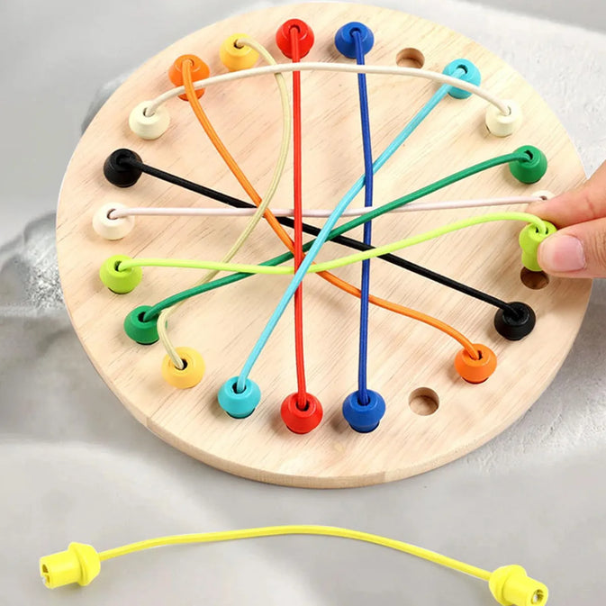Colorful Wooden Tangle Tower Game – Enhances Logic & Spatial Thinking