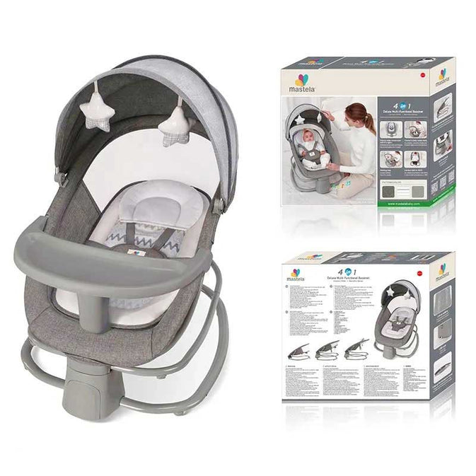 4-in-1 Baby Rocker, Bouncer, Recliner & Sleeper – Complete Comfort & Care for Newborns