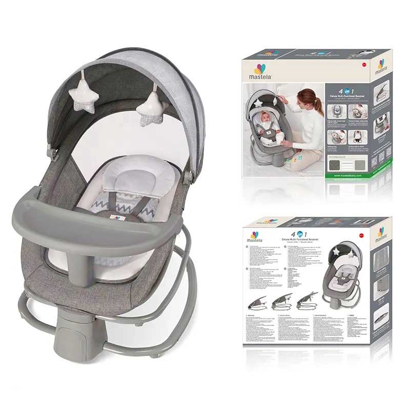 4-in-1 Baby Rocker, Bouncer, Recliner & Sleeper – Complete Comfort & Care for Newborns