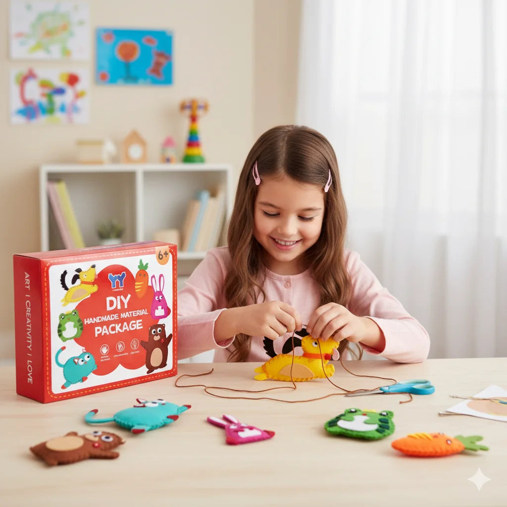 Kids Sewing kit – Animal Felt Craft Kit for Kids