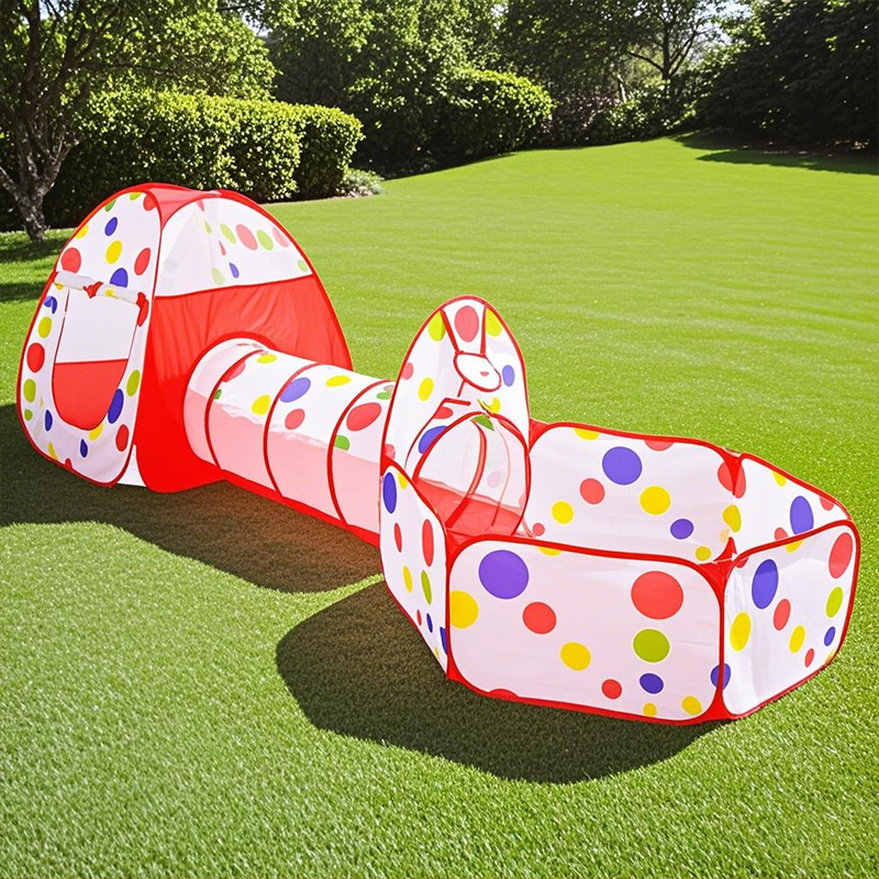 3-in-1 Kids Play Tent with Tunnel & Ball Pit – Pop-Up Indoor/Outdoor Adventure Set