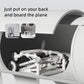 Luxury Baby Stroller – Foldable Travel Pram with Sunshade & Safety Harness (White)