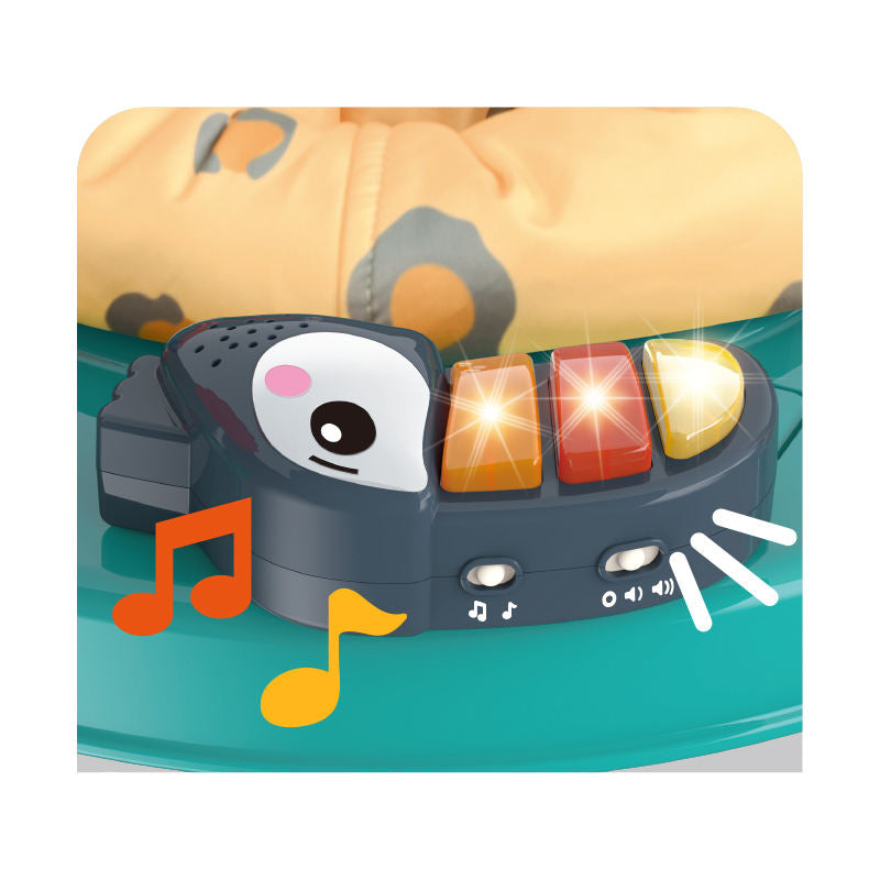 Baby Activity Jumper with 360° Rotating Seat, Music & Toys