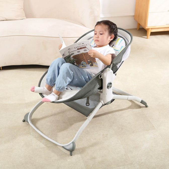 Multifunctional Baby Rocker & Bouncer Chair with Music & Hanging Toys – Comfortable & Adjustable