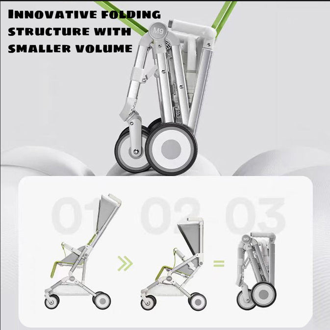 Luxury Baby Stroller – Foldable Travel Pram with Sunshade (Only For Karachi Customers)