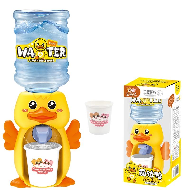 Cute Duck Water Dispenser Toy for Kids – Mini Drinking Fountain with Cup (Ages 3+)