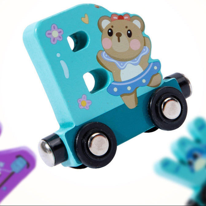 Wooden Alphabet Train Set – Magnetic ABC Learning Toy for Toddlers