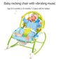 Baby Bouncer Rocker Chair – Soft Reclining Seat with Soothing Vibrations & Safety Belt | Green Jungle