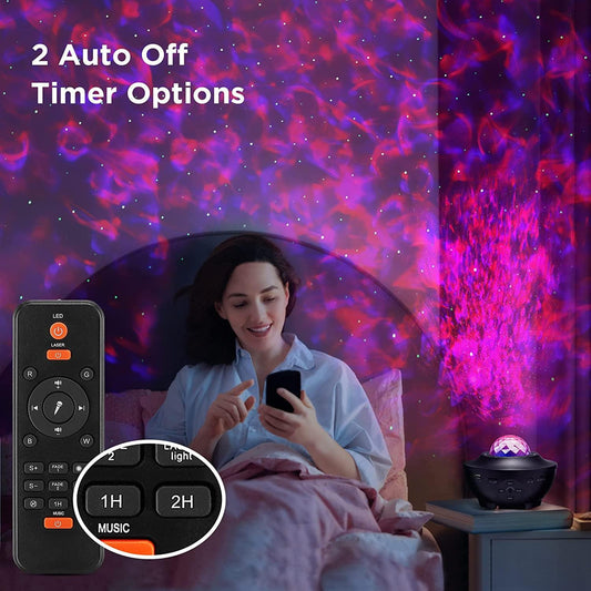 LED Night Light Ocean Wave Projector – 7 in 1 Star Mood Light