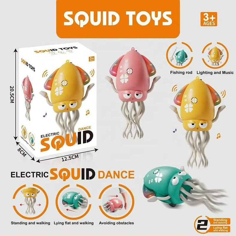 Electric Dancing Squid Toy for Kids | Music, Lights & Motion