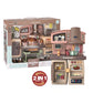 Kids Kitchen Playset with Fridge, Oven, Microwave & Food Trolley
