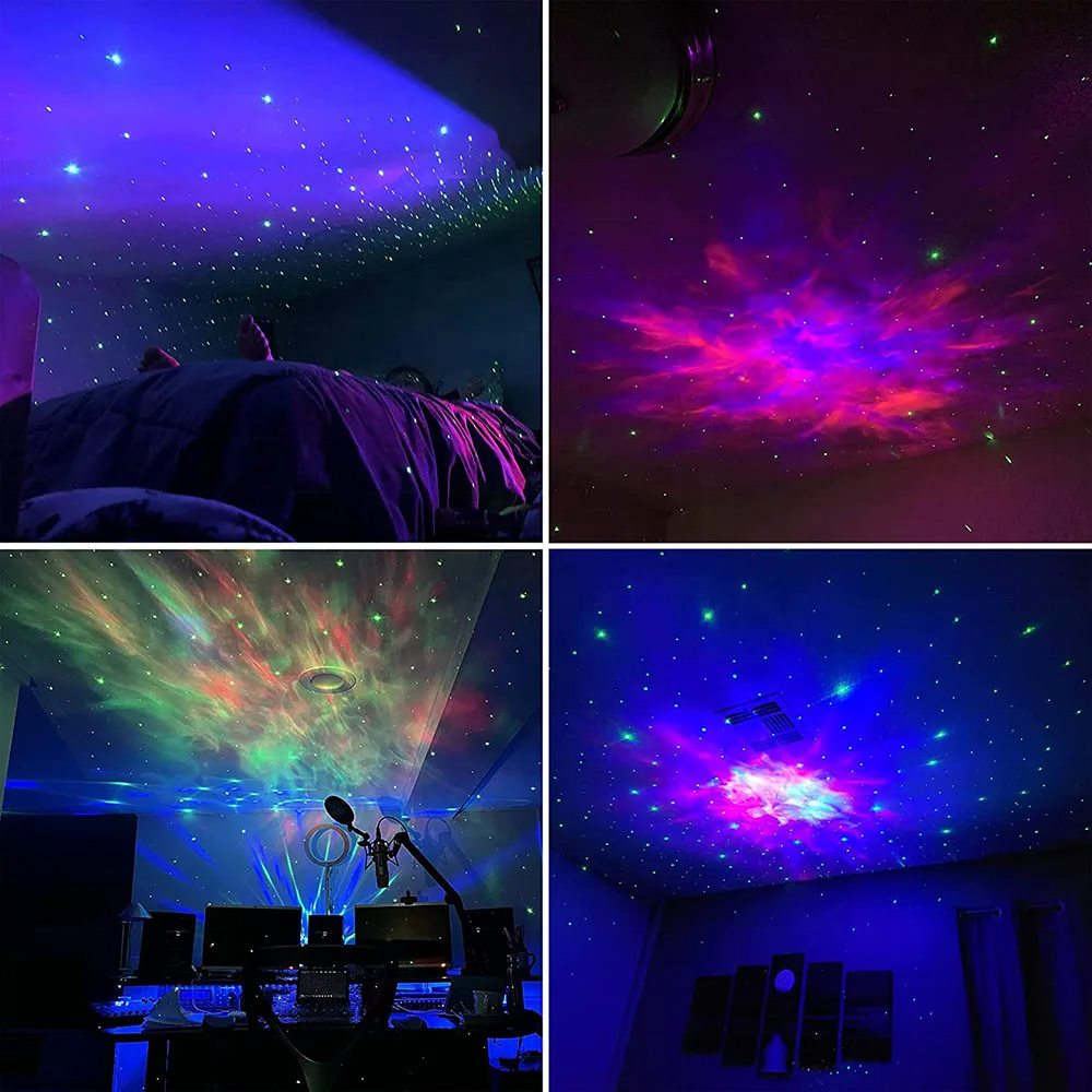 Sitting Astronaut Galaxy Projector Lamp – LED Star Night Light for Bedroom Decor