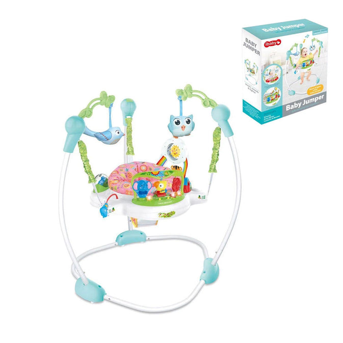 Baby Jumper – Adjustable Activity Bouncer with 360° Rotating Seat & Interactive Toys for Fun & Development