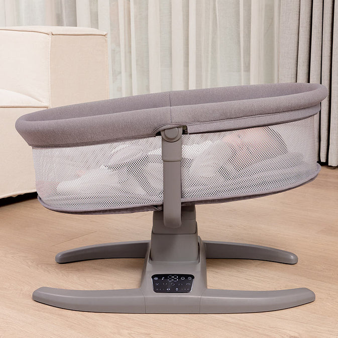 Multi-Motion Baby Cradle – 4-in-1 Electric Rocker with Mosquito Net