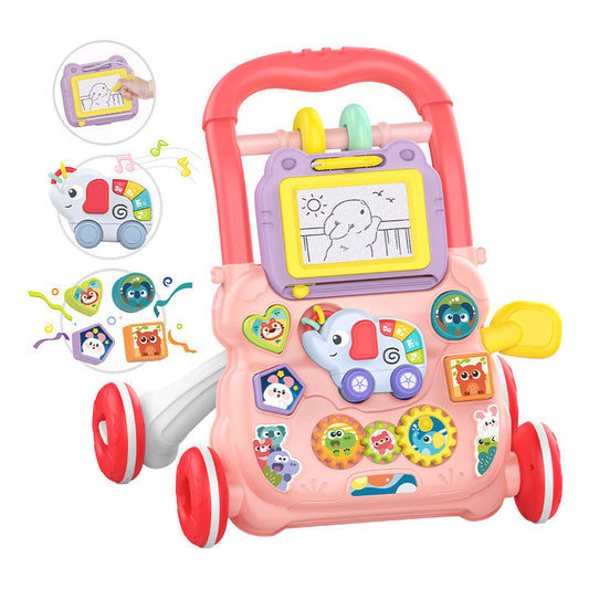 Music Baby Walker – 2-in-1 Activity & Learning Toy | With Lights, Sounds & Drawing Board